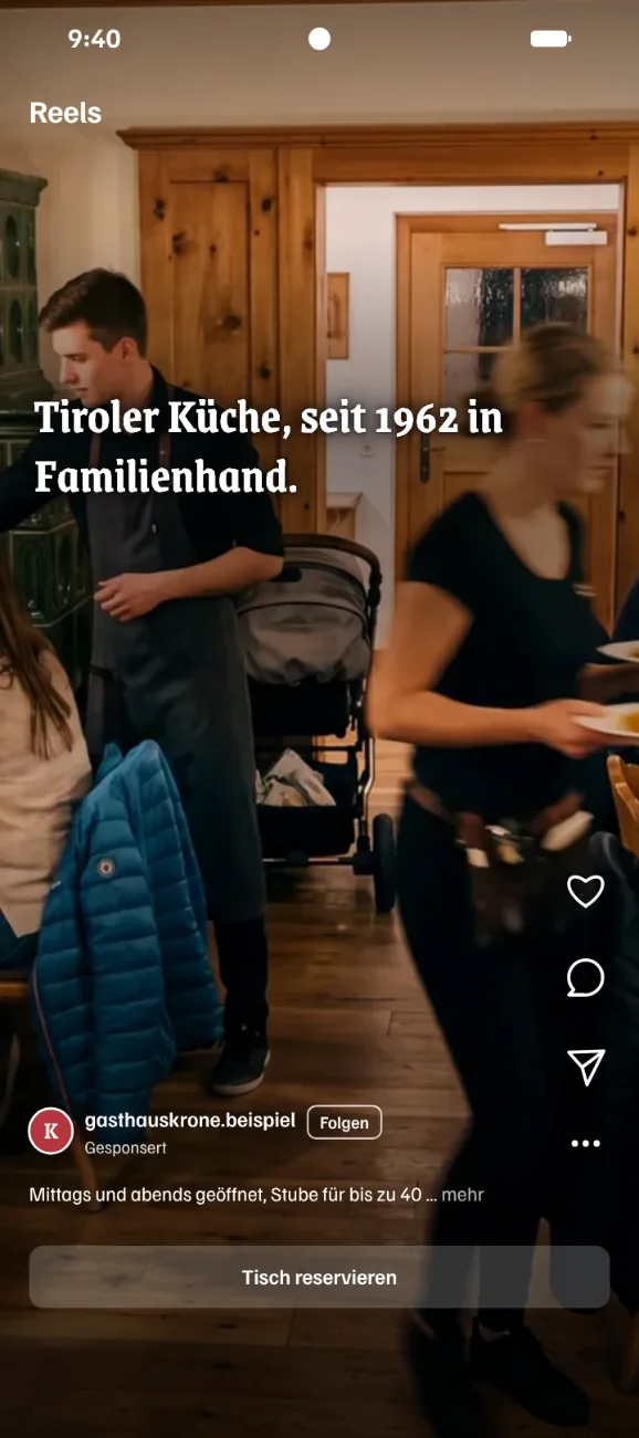 Standbild aus dem Reel von Gasthaus Krone